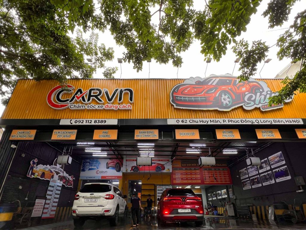 Thi công biển quảng cáo gara ô tô tại Hà Nội