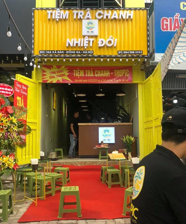 Biển quảng cáo quán trà chanh ấn tượng, thiết kế thu hút, thi công bởi Quảng Cáo 86