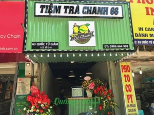 Biển quảng cáo quán trà chanh ấn tượng, thiết kế thu hút, thi công bởi Quảng Cáo 86